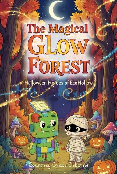 The Magical Glow Forest: Halloween Heroes of EcoHollow. Eco-Friendly Halloween kids book by Courtney Grace Osborne.