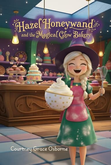 Hazel Honeywand and the Magical Glow Bakery. A kids book about kindness, friendship, and love for the earth by Courtney Grace Osborne.